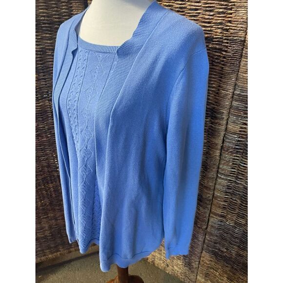 EUC! Blair Open Cardigan W/ Attached Sweater Camisole  M - Picture 5 of 9